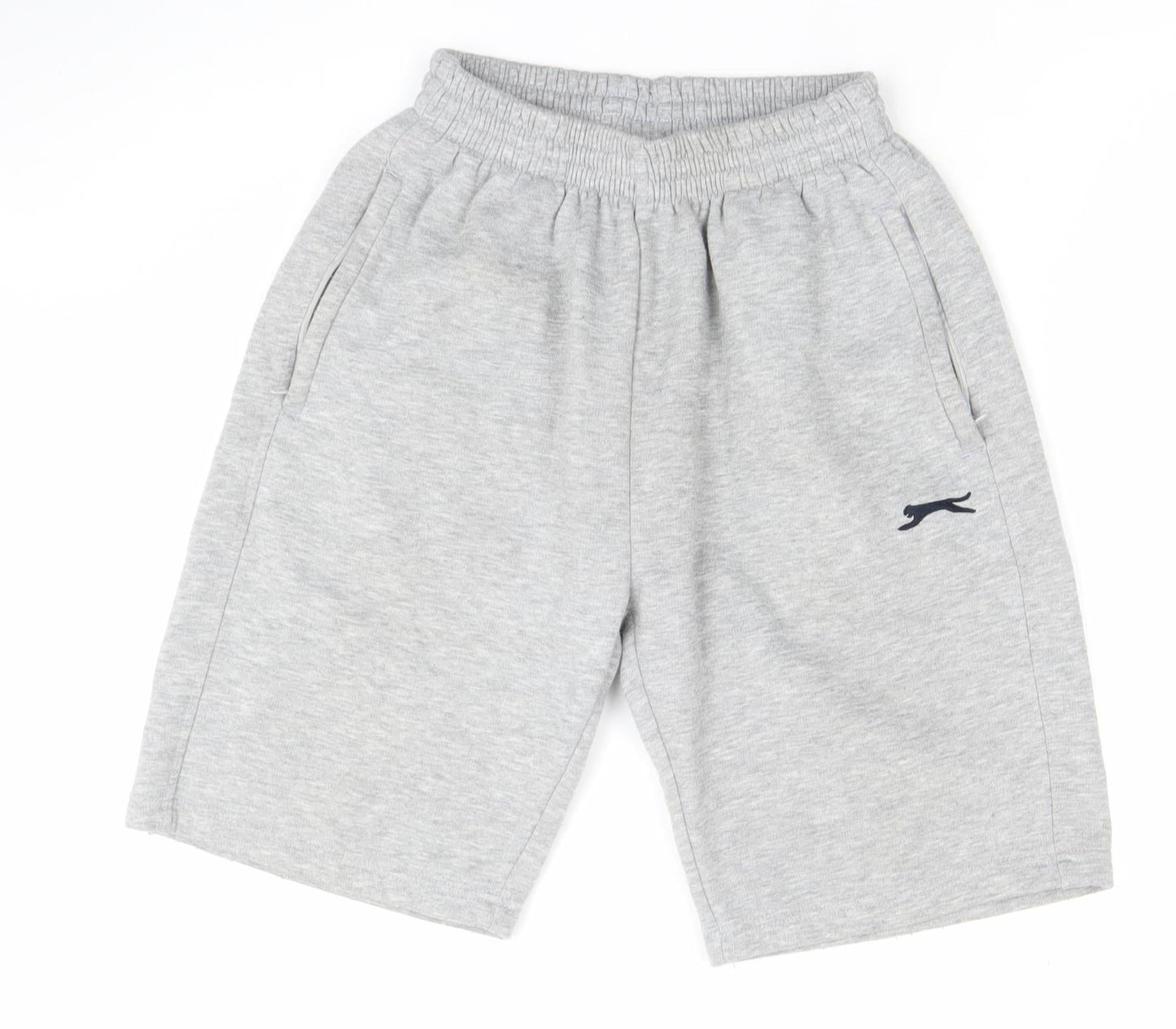 Slazenger Men's Grey Sweat Shorts Size S Elastic Waist Sportswear