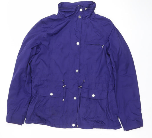 Womens UK Size 14 St. Bernard for Dunnes Stores Blue Parka Coat