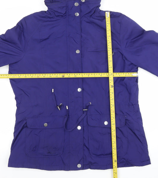 Womens UK Size 14 St. Bernard for Dunnes Stores Blue Parka Coat