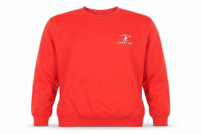 Dunnes Women Red Crew Neck Pullover Sweatshirt Size M Cotton Blend