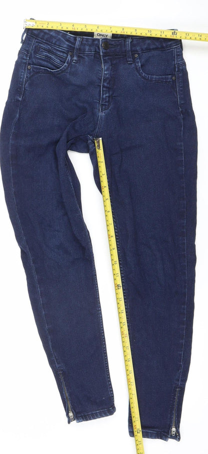 ONLY Women's Blue Skinny Stretch Denim Jeans M 30in