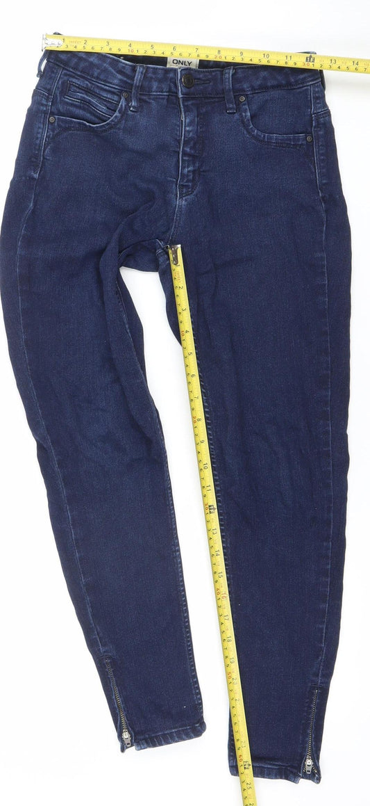 ONLY Women's Blue Skinny Stretch Denim Jeans M 30in