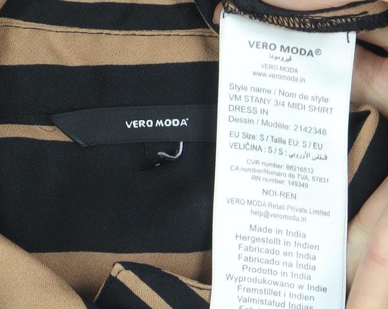 Womens UK Size S VERO MODA Shirt Dress