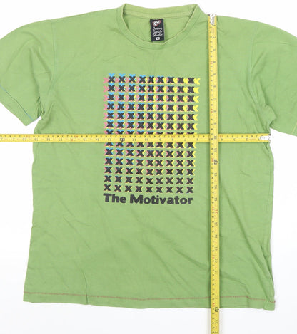 Mens UK Size M Carry Cotton Studio Green  T-Shirt