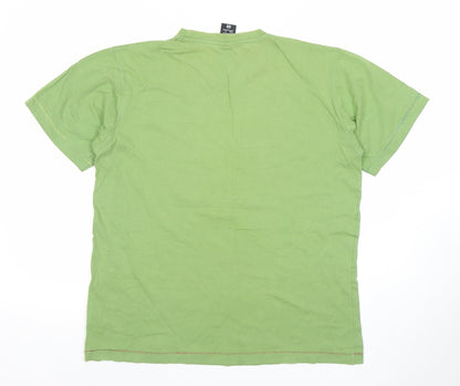 Mens UK Size M Carry Cotton Studio Green  T-Shirt