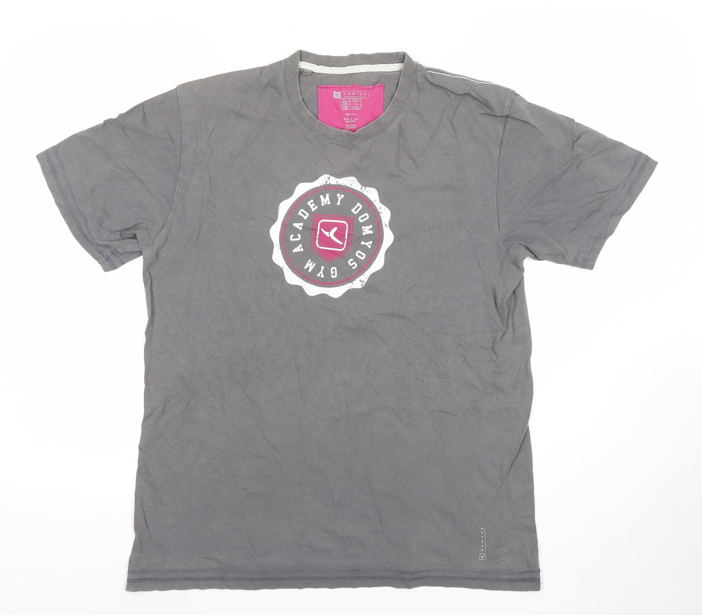 Mens UK Size M DOMYOS Grey  T-Shirt