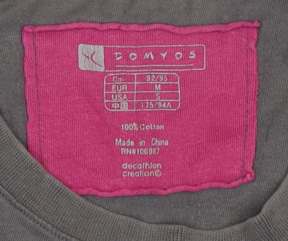 Mens UK Size M DOMYOS Grey  T-Shirt