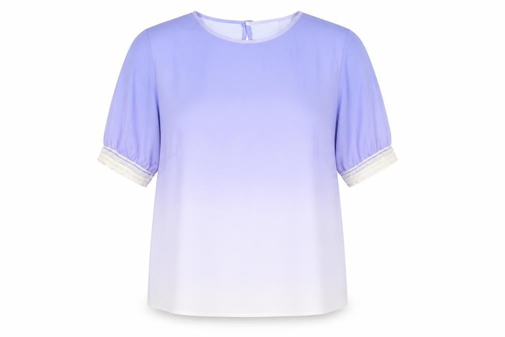 Womens UK Size 12 Repetto Purple Basic Blouse