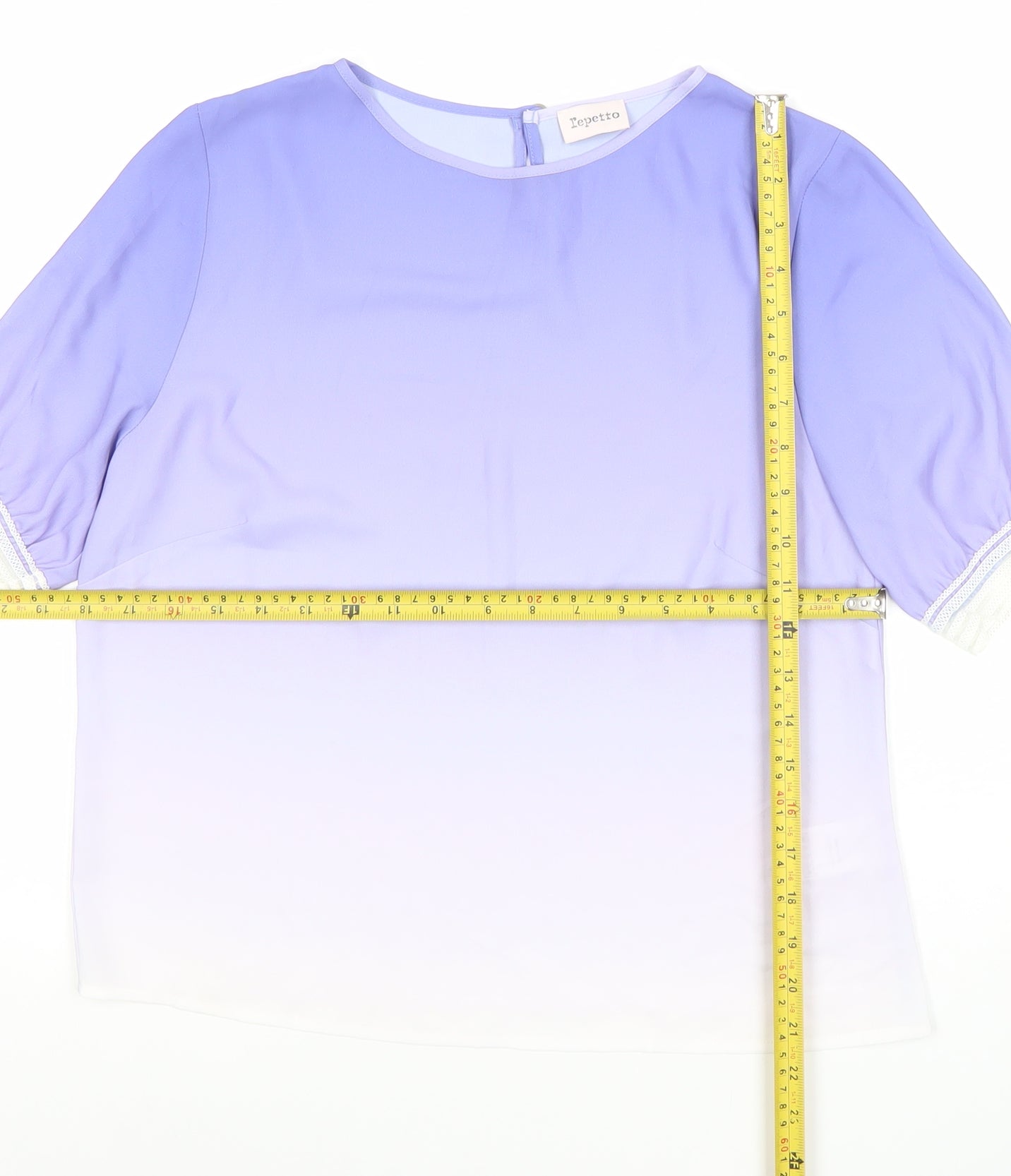 Womens UK Size 12 Repetto Purple Basic Blouse