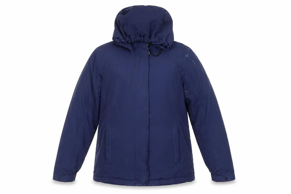 Womens UK Size M Lands' End Blue Parka Coat