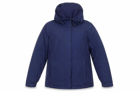 Womens UK Size M Lands' End Blue Parka Coat