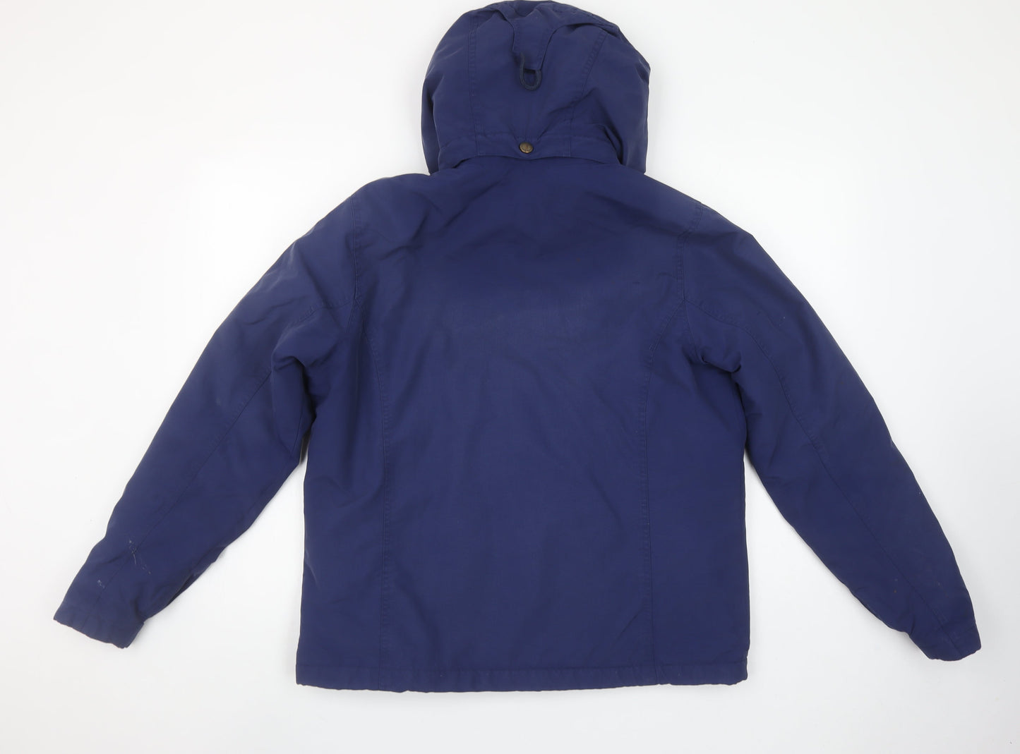 Womens UK Size M Lands' End Blue Parka Coat