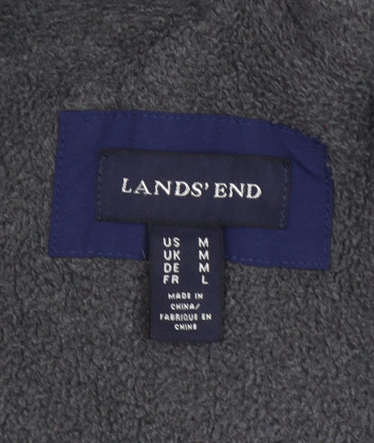 Womens UK Size M Lands' End Blue Parka Coat