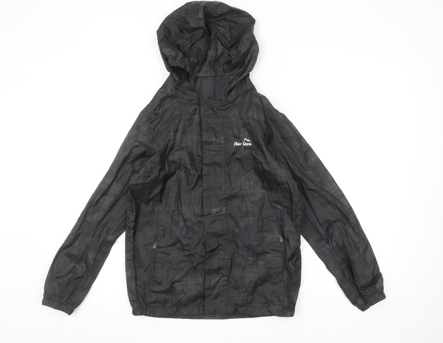 Boys UK Size 9-10 Years Peter Storm Black Rain Coat