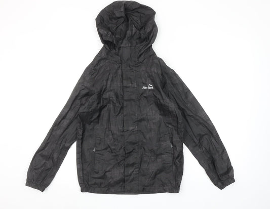 Boys UK Size 9-10 Years Peter Storm Black Rain Coat