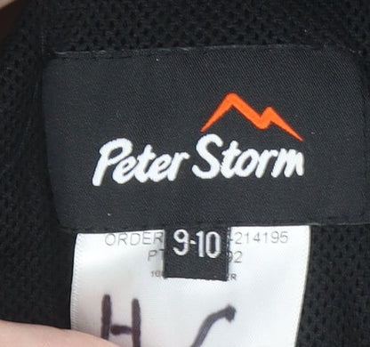 Boys UK Size 9-10 Years Peter Storm Black Rain Coat
