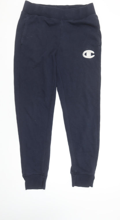Champion Men's Blue Jogger Sweatpants Small Regular Fit Fleece