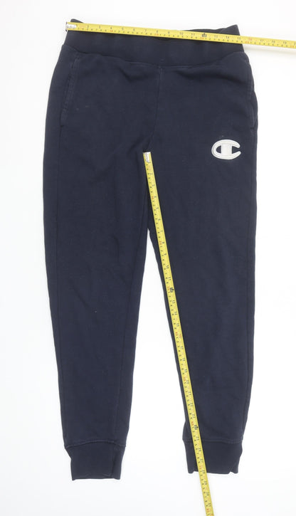 Champion Men's Blue Jogger Sweatpants Small Regular Fit Fleece