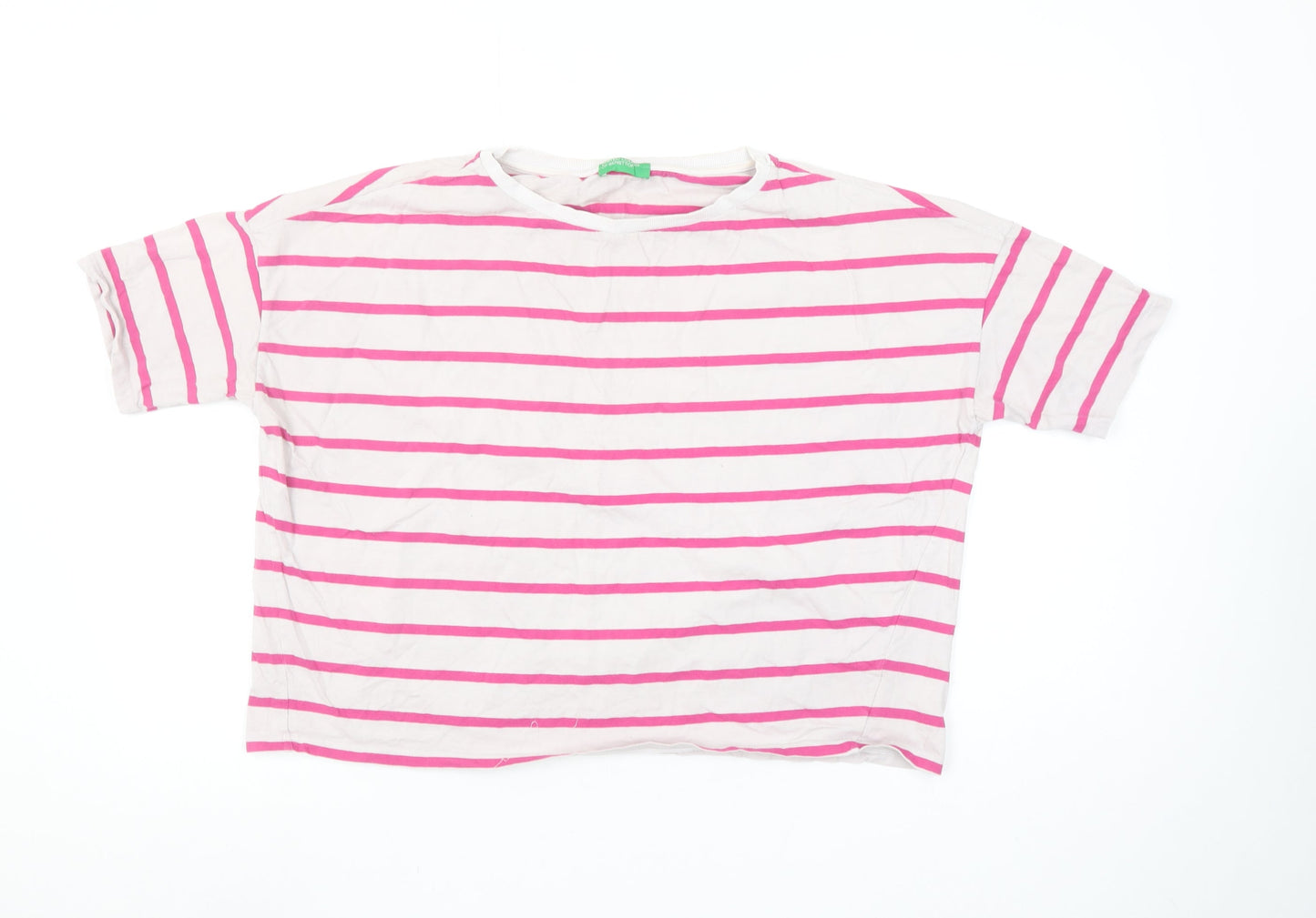 Womens UK Size S United Colors of Benetton Pink Basic T-Shirt