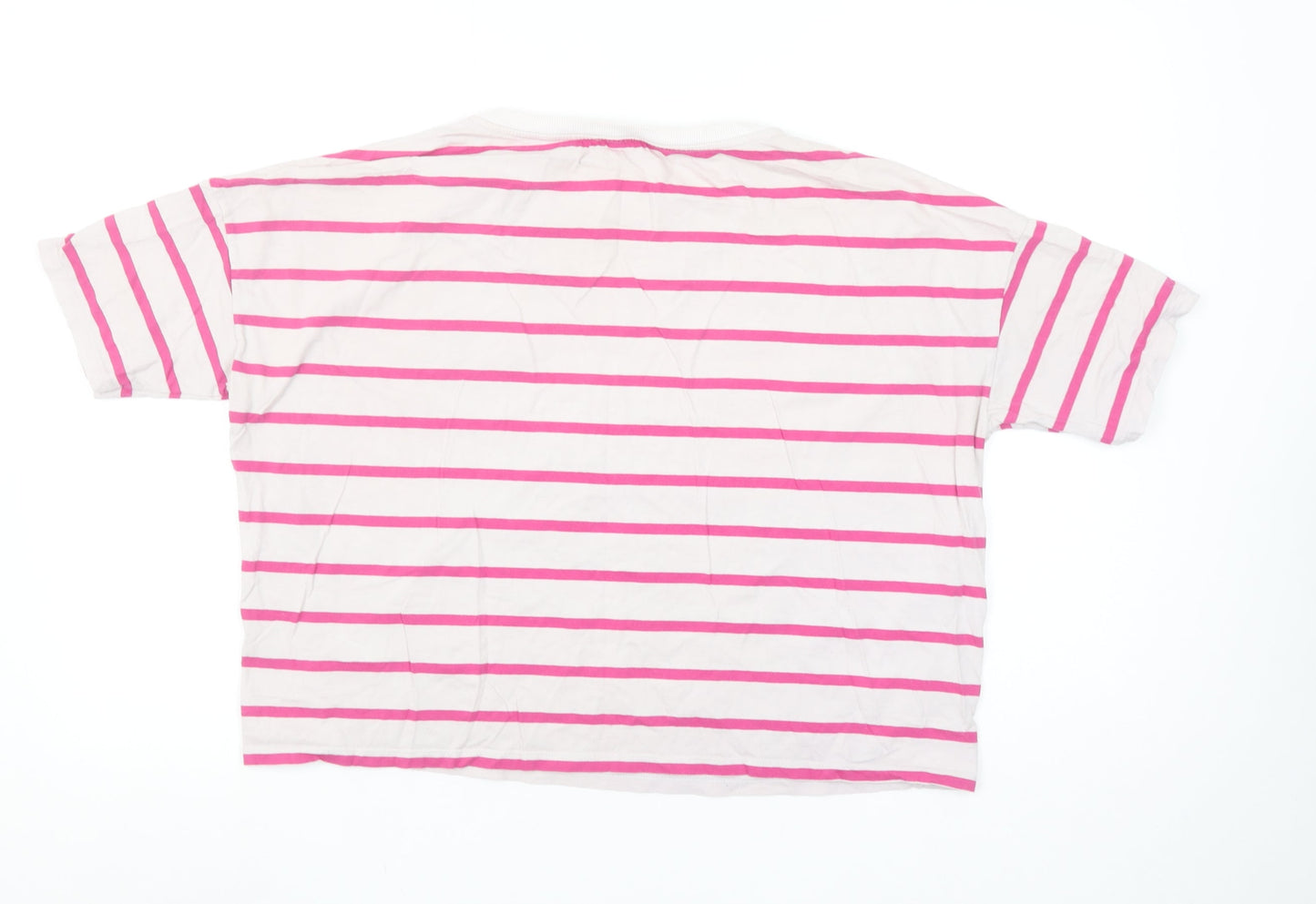 Womens UK Size S United Colors of Benetton Pink Basic T-Shirt