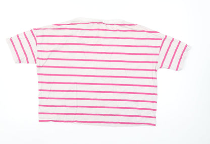 Womens UK Size S United Colors of Benetton Pink Basic T-Shirt