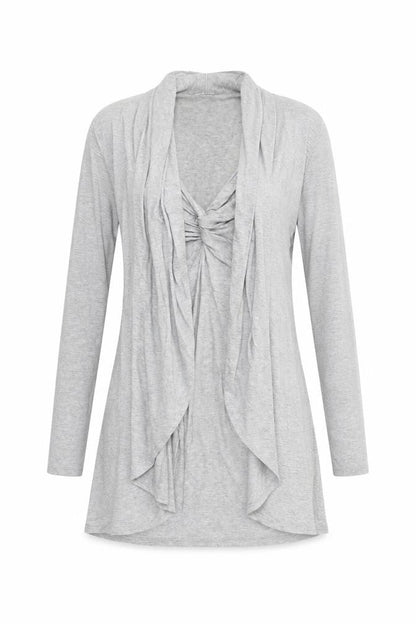 Womens UK Size M Wallis Grey Tunic Blouse