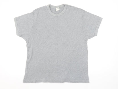 GAP Womens Grey Cotton Short Sleeve Basic Crew Neck T-Shirt Size L