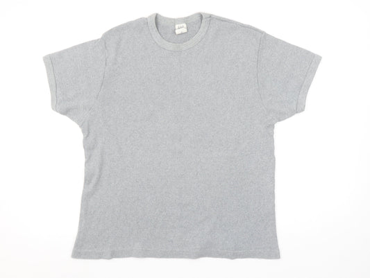 GAP Womens Grey Cotton Short Sleeve Basic Crew Neck T-Shirt Size L