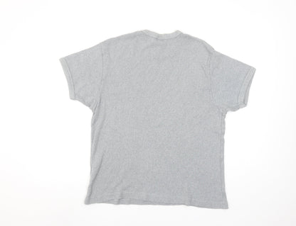 GAP Womens Grey Cotton Short Sleeve Basic Crew Neck T-Shirt Size L