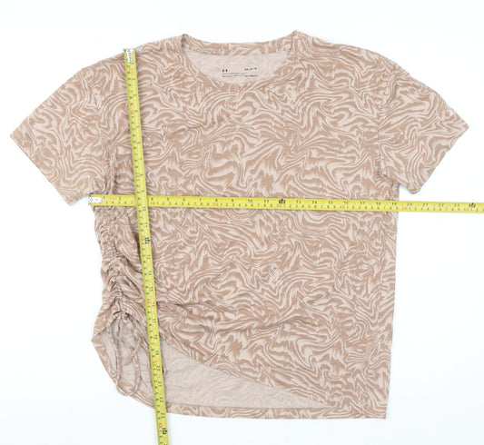 Womens UK Size M Under armour Beige Basic T-Shirt