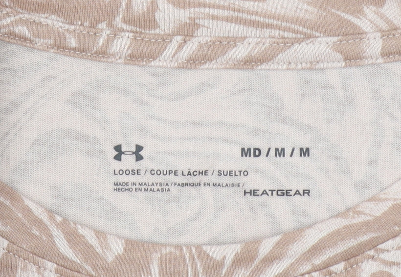 Womens UK Size M Under armour Beige Basic T-Shirt