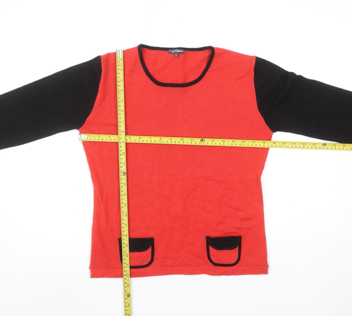 Womens UK Size L di Roberto Red Pullover Jumper