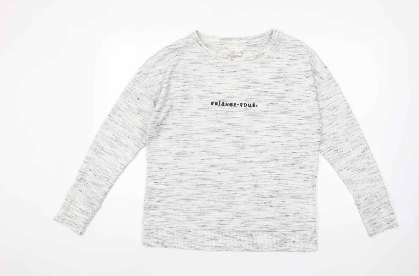 Womens UK Size 10 Marks and Spencer Grey Basic T-Shirt