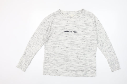 Womens UK Size 10 Marks and Spencer Grey Basic T-Shirt