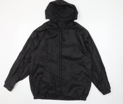 Arctic Storm Men Black S Hooded Windbreaker Jacket Lightweight