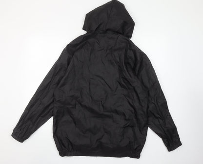 Arctic Storm Men Black S Hooded Windbreaker Jacket Lightweight