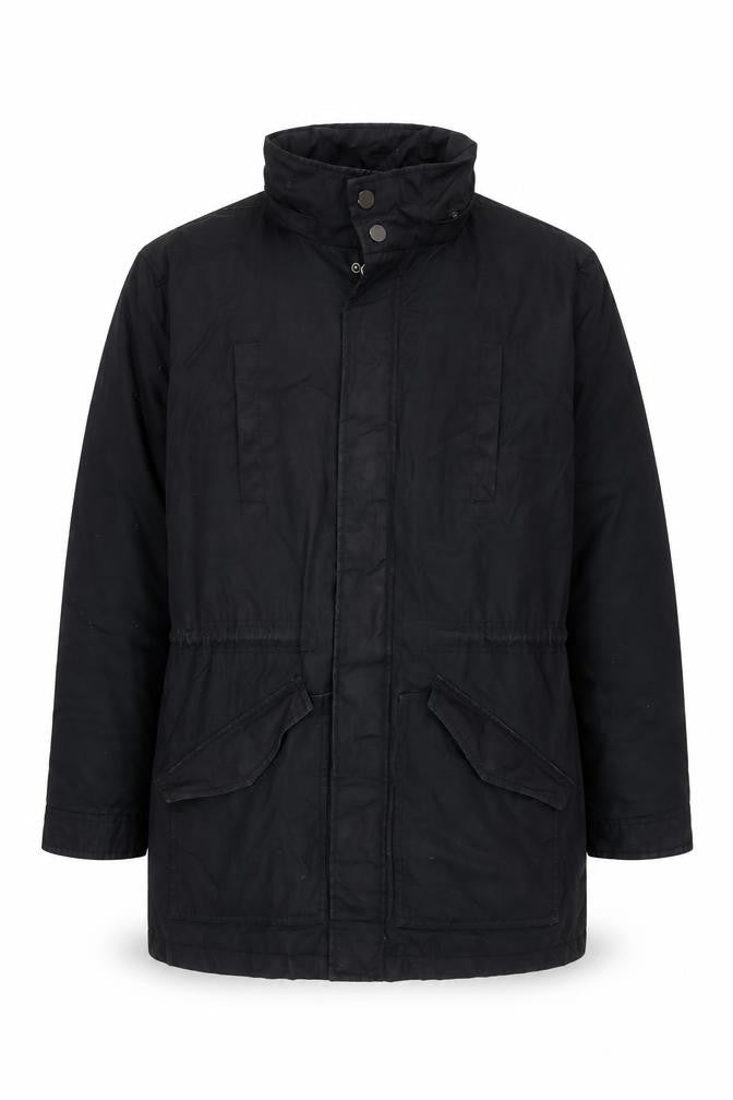 Mens UK Size L Kin by John Lewis Black Parka Coat