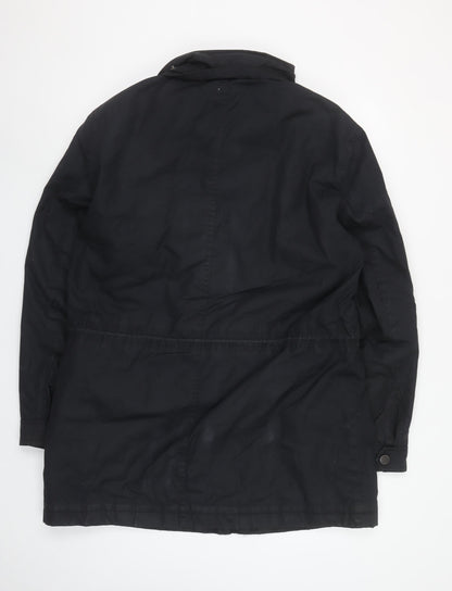 Mens UK Size L Kin by John Lewis Black Parka Coat