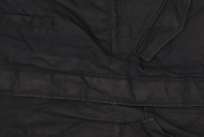 Mens UK Size L Kin by John Lewis Black Parka Coat