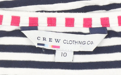 Womens UK Size 10 Crew Clothing Co. Blue Basic T-Shirt