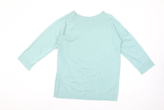 Womens UK Size 18 Monsoon Blue Basic Blouse