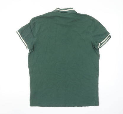 Hollister Mens Green Slim Fit Stretch Polo Shirt L