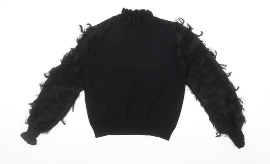 Womens UK Size M New Look Black Pullover Jumper