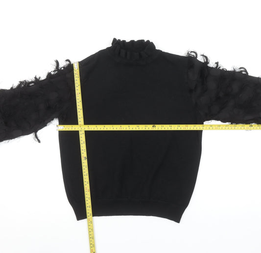 Womens UK Size M New Look Black Pullover Jumper