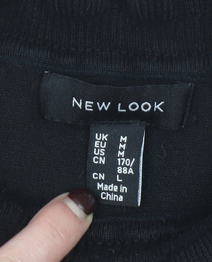 Womens UK Size M New Look Black Pullover Jumper