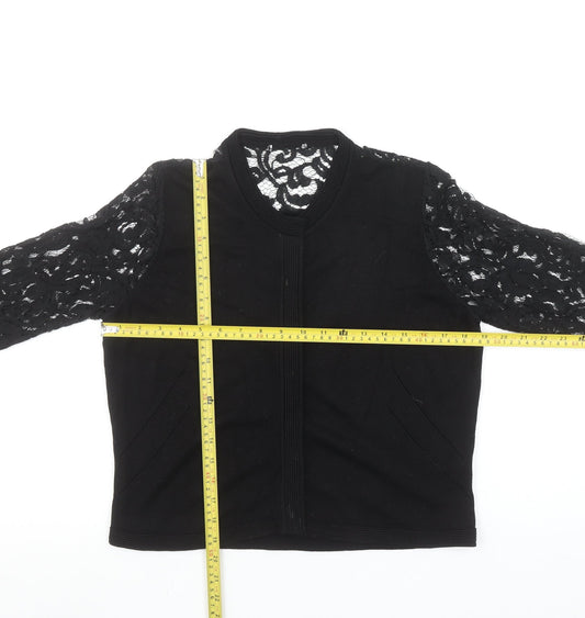 Womens UK Size 12 Marks and Spencer Black Cardigan Jumper