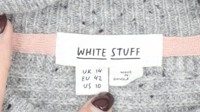 Womens UK Size 14 White Stuff Grey Pullover Jumper