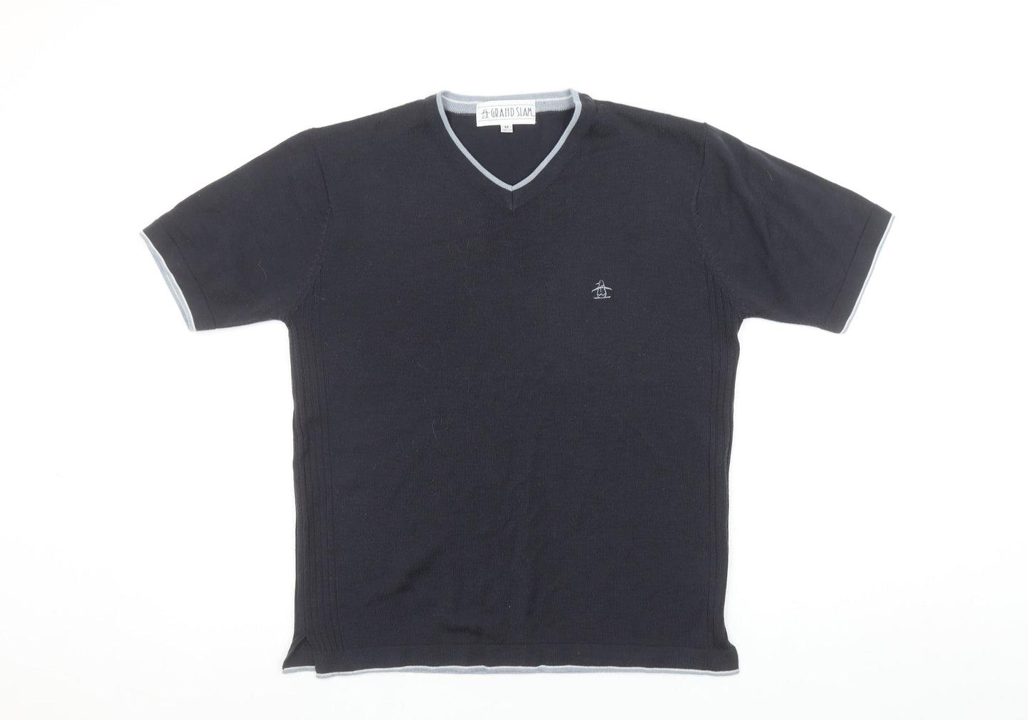 Mens UK Size M Grand Slam Black  T-Shirt