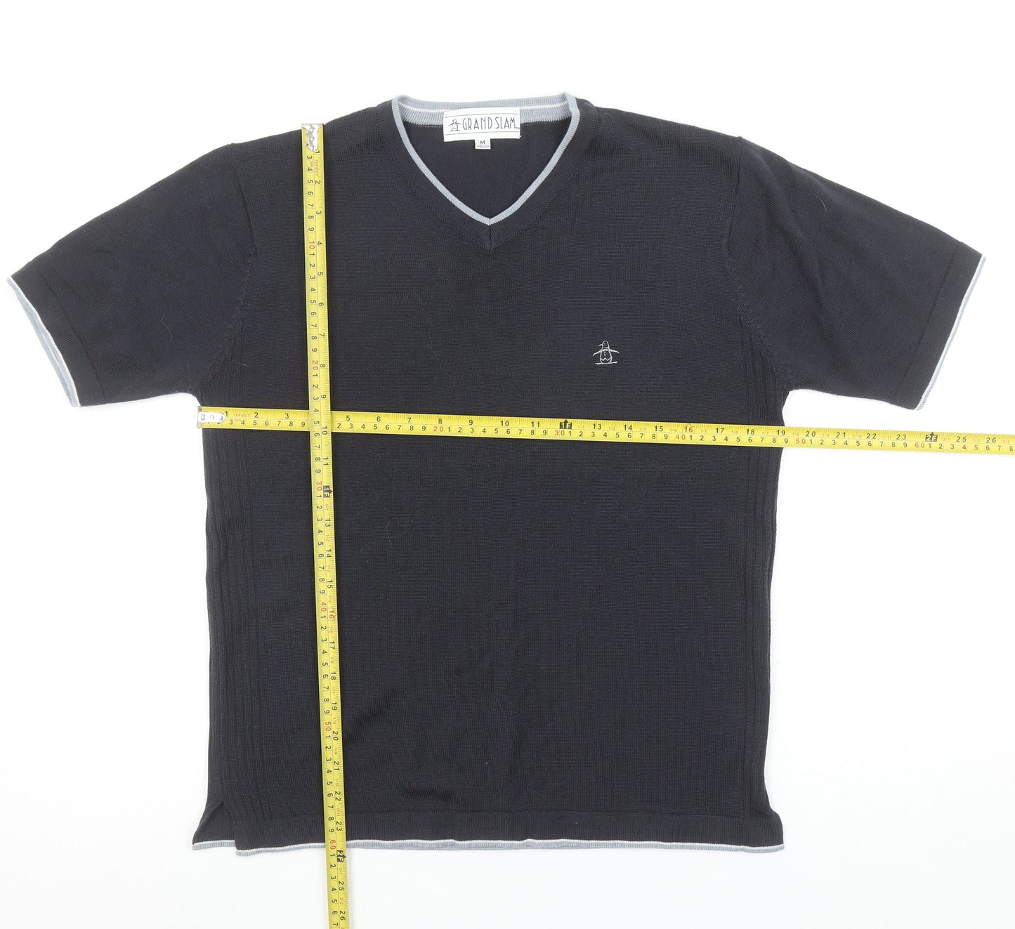 Mens UK Size M Grand Slam Black  T-Shirt