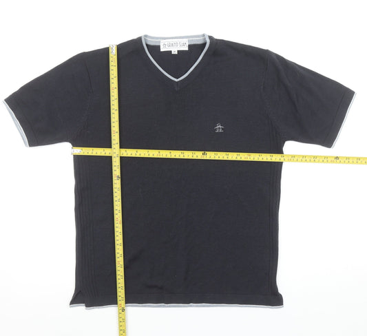 Mens UK Size M Grand Slam Black  T-Shirt